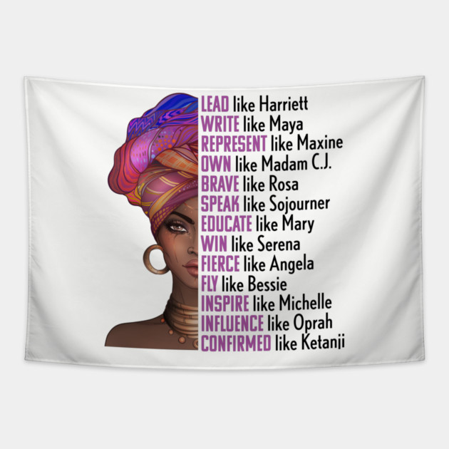 Women of Black History, Legends, Powerful Black Women, Black History, Phenomenal Black Women Tapestry by UrbanLifeApparel