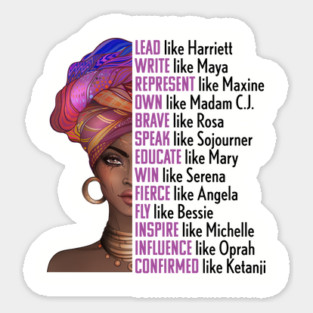 Women of Black History, Legends, Powerful Black Women, Black History, Phenomenal Black Women Sticker