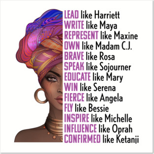 Women of Black History, Legends, Powerful Black Women, Black History, Phenomenal Black Women Posters and Art
