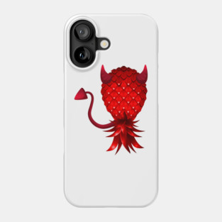 Swinger Upside Down Bad Pineapple Devil Horn Phone Case