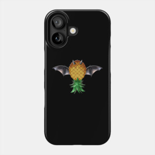 Big Bat Black Wings Swinger Upside Down Pineapple Phone Case