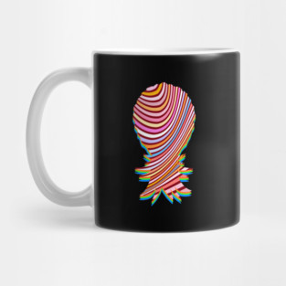 Swinger Upside Down Pineapple Colorful Retro 80's Style Mug
