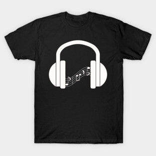 Headphones Playing Music T-Shirt