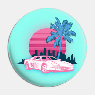 Miami Vice Testarossa Pin