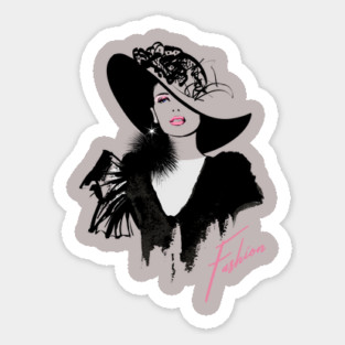 Eyelashes Fashion Diva T-Shirt Sticker