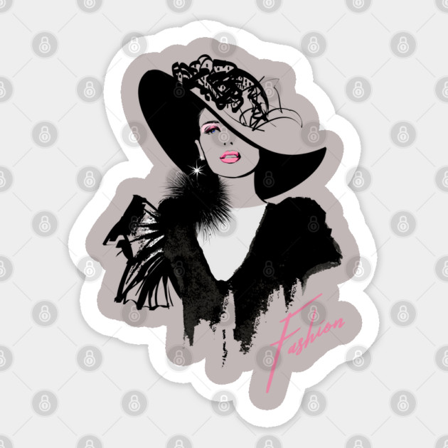 Eyelashes Fashion Diva T-Shirt Sticker by creative