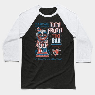 Tutti Frutti Tiki Bar - Creepy Cute Clown - Hawaii Surf Vacation Baseball T-Shirt