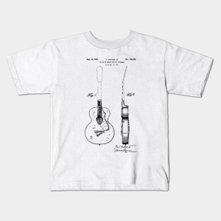 Acoustic Guitar Patent Print 1941 Kids T-Shirt