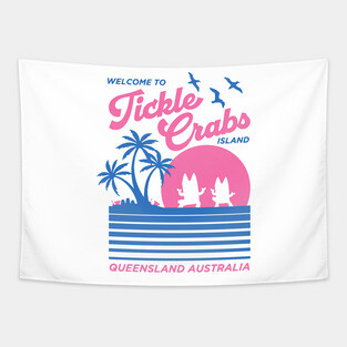 Tickle Crabs Island Tapestry