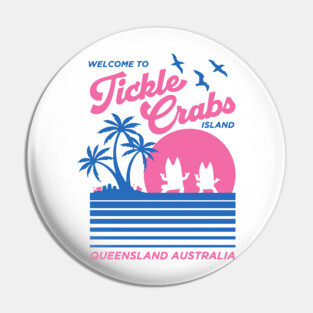 Tickle Crabs Island Pin