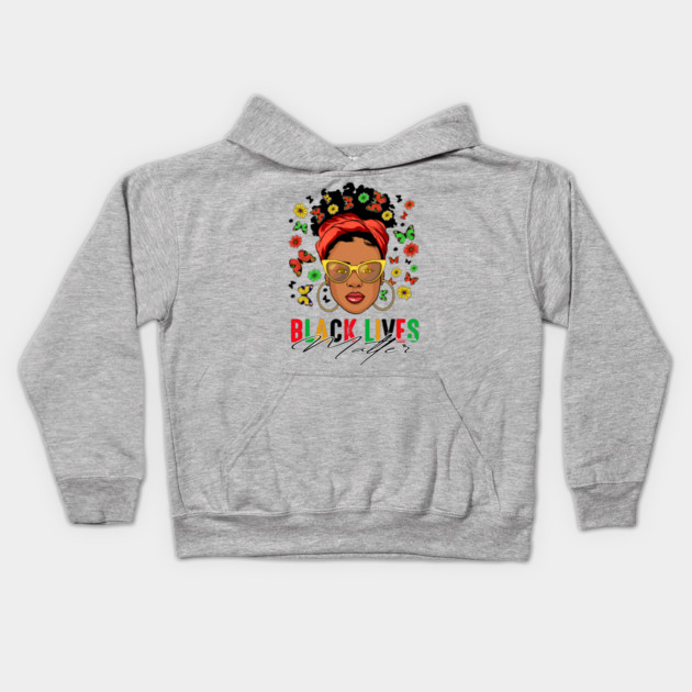 Black Woman, Black Lives Matter, Black Girl, Black Girl Magic Kids Hoodie by UrbanLifeApparel