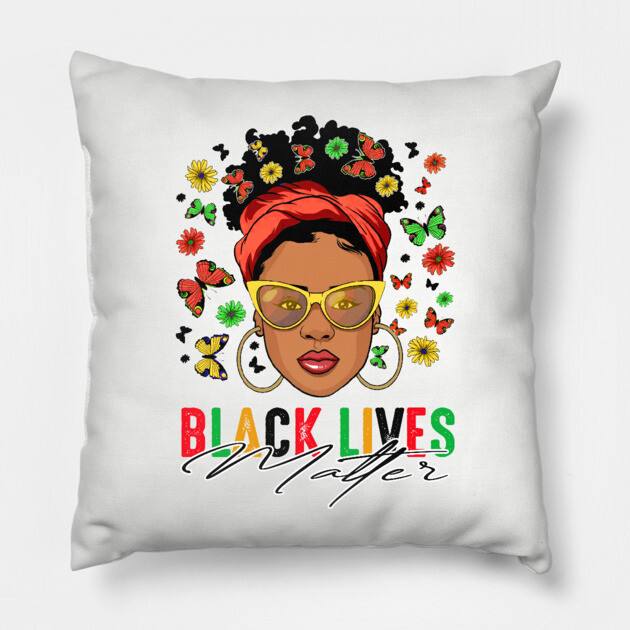 Black Woman, Black Lives Matter, Black Girl, Black Girl Magic Pillow by UrbanLifeApparel