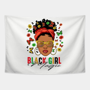 Black Girl Magic, Black Woman, Black History, Black Girl Tapestry