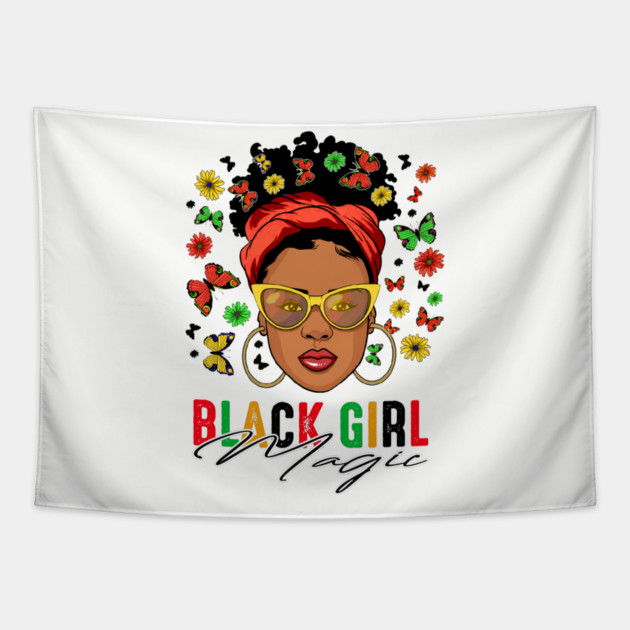 Black Girl Magic, Black Woman, Black History, Black Girl Tapestry by UrbanLifeApparel