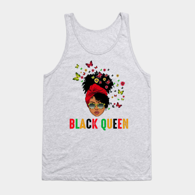 Black Queen, Melanin Queen, Black Girl Magic Tank Top by UrbanLifeApparel