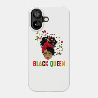 Black Queen, Melanin Queen, Black Girl Magic Phone Case