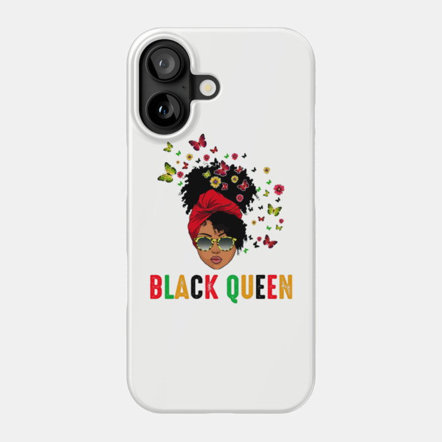 Black Queen, Melanin Queen, Black Girl Magic Phone Case by UrbanLifeApparel