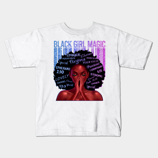 Black Girl Magic, Melanin, Black Women, Black Mom Kids T-Shirt by UrbanLifeApparel