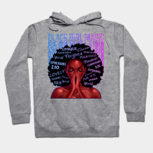 Black Girl Magic, Melanin, Black Women, Black Mom Hoodie