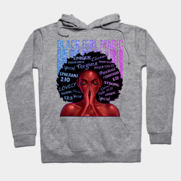 Black Girl Magic, Melanin, Black Women, Black Mom Hoodie by UrbanLifeApparel