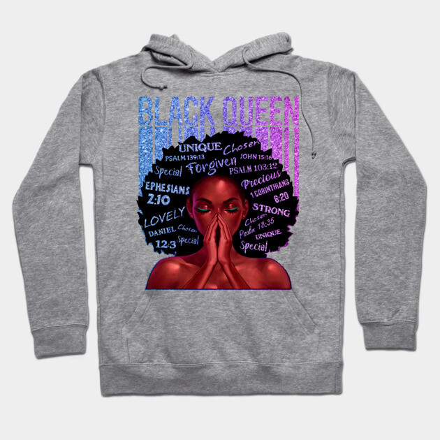 Black Queen, Black Girl Magic, Melanin, Black Women, Black Mom Hoodie by UrbanLifeApparel