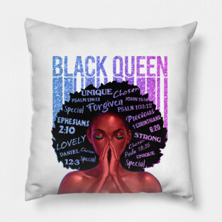 Black Queen, Black Girl Magic, Melanin, Black Women, Black Mom Pillow