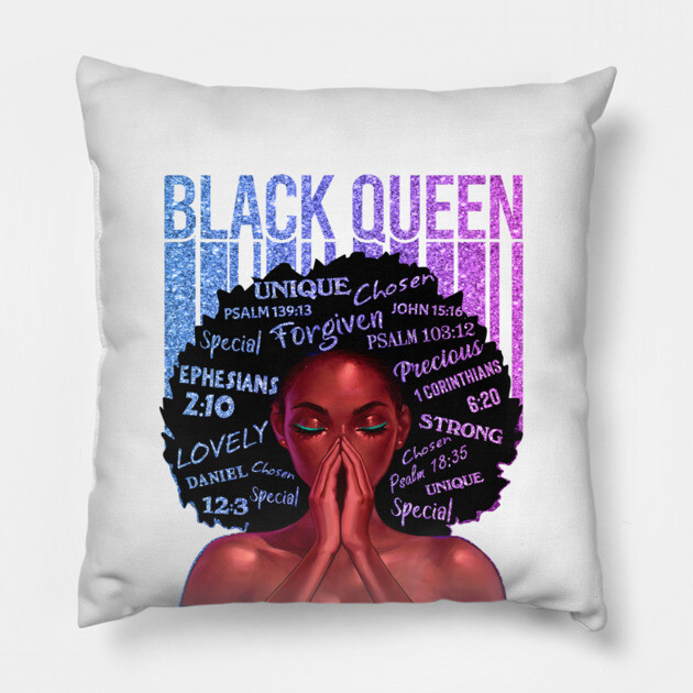 Black Queen, Black Girl Magic, Melanin, Black Women, Black Mom Pillow by UrbanLifeApparel