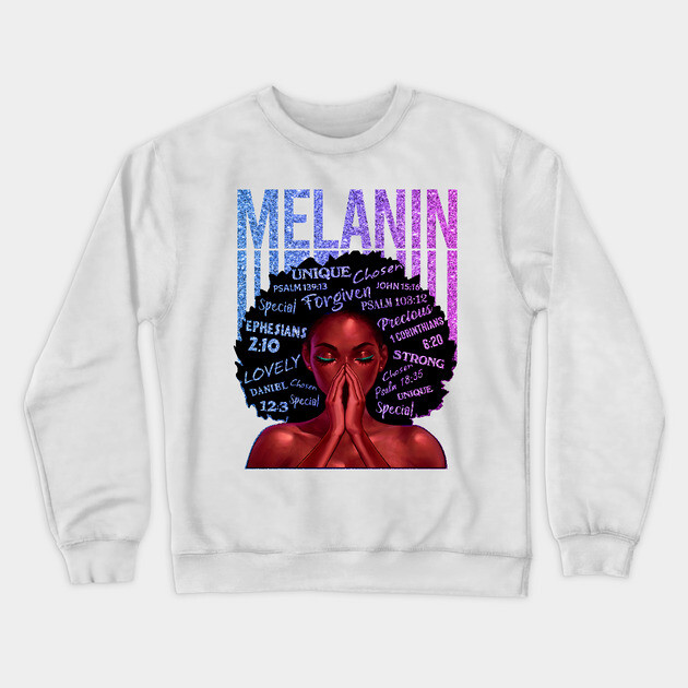 Melanin, Black Queen, Black Girl Magic, Melanin, Black Women, Black Mom Crewneck Sweatshirt by UrbanLifeApparel