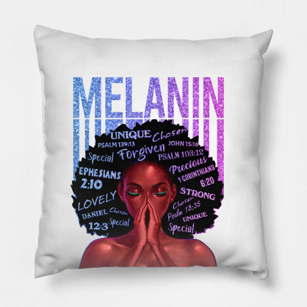 Melanin, Black Queen, Black Girl Magic, Melanin, Black Women, Black Mom Pillow by UrbanLifeApparel