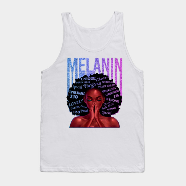 Melanin, Black Queen, Black Girl Magic, Melanin, Black Women, Black Mom Tank Top by UrbanLifeApparel