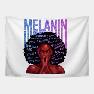 Melanin, Black Queen, Black Girl Magic, Melanin, Black Women, Black Mom Tapestry
