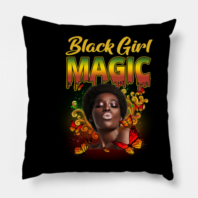 Black Girl Magic, Beautiful Black Woman, Black women, Black Queen Pillow by UrbanLifeApparel