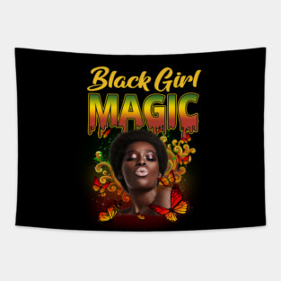Black Girl Magic, Beautiful Black Woman, Black women, Black Queen Tapestry