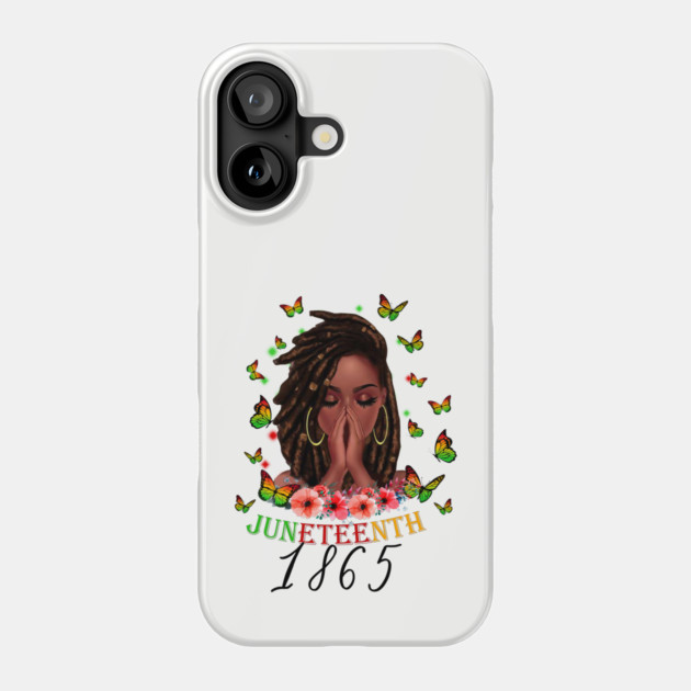 Juneteenth 1865, Black Girl Magic, Black Women, Black Queen Phone Case by UrbanLifeApparel
