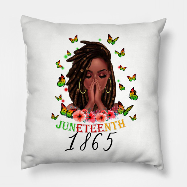 Juneteenth 1865, Black Girl Magic, Black Women, Black Queen Pillow by UrbanLifeApparel