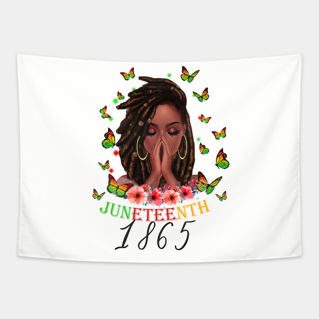Juneteenth 1865, Black Girl Magic, Black Women, Black Queen Tapestry by UrbanLifeApparel
