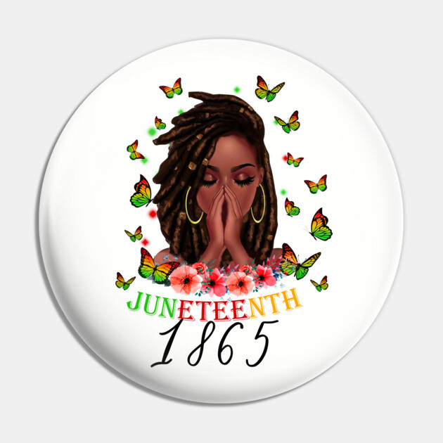 Juneteenth 1865, Black Girl Magic, Black Women, Black Queen Pin by UrbanLifeApparel
