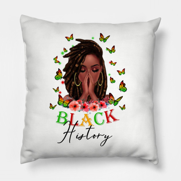Black History, Black Girl Magic, Black Women, Black Queen Pillow by UrbanLifeApparel