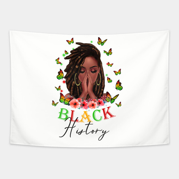 Black History, Black Girl Magic, Black Women, Black Queen Tapestry by UrbanLifeApparel