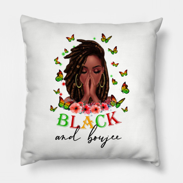 Black and Boujee,  Black Girl Magic, Black Women, Black Queen Pillow by UrbanLifeApparel