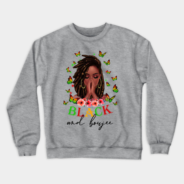 Black and Boujee,  Black Girl Magic, Black Women, Black Queen Crewneck Sweatshirt by UrbanLifeApparel