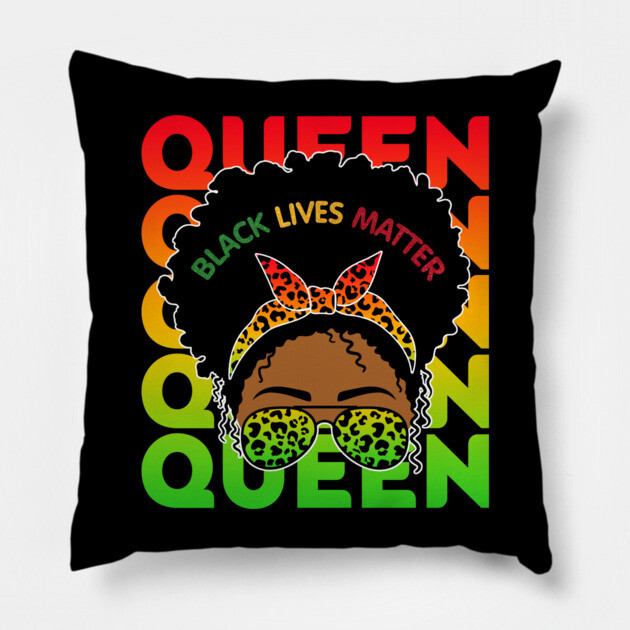 Black Lives Matter, Black Girl Magic, Black Queen, Black Women Pillow by UrbanLifeApparel