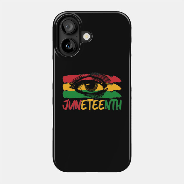 Juneteenth, Third Eye, Black Lives Matter, Black History Phone Case by UrbanLifeApparel