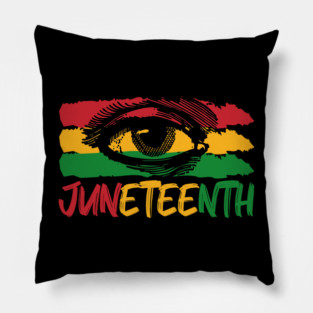 Juneteenth, Third Eye, Black Lives Matter, Black History Pillow