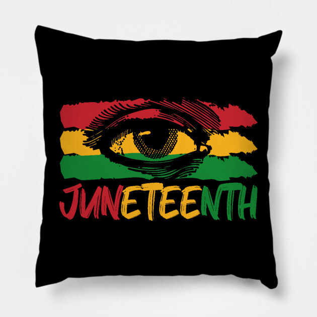 Juneteenth, Third Eye, Black Lives Matter, Black History Pillow by UrbanLifeApparel