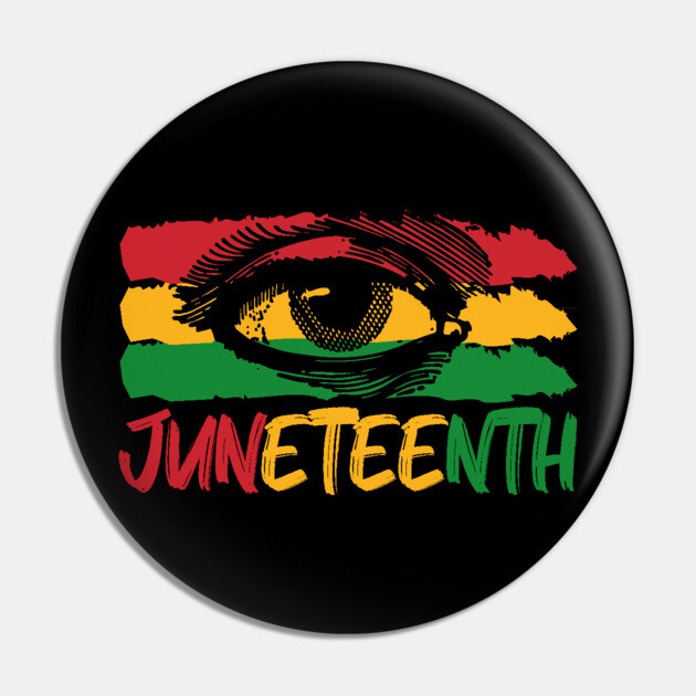 Juneteenth, Third Eye, Black Lives Matter, Black History Pin by UrbanLifeApparel