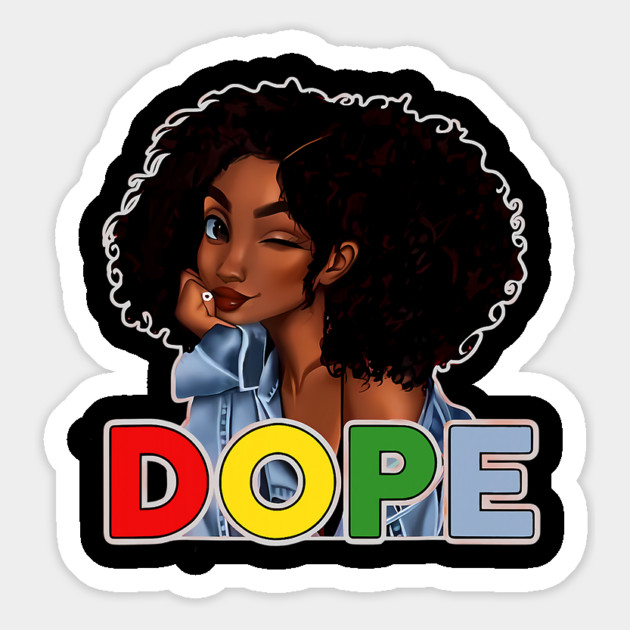 Unapologetically Dope, Black, Afro, Black History, Juneteenth, Black Woman Magnet by UrbanLifeApparel
