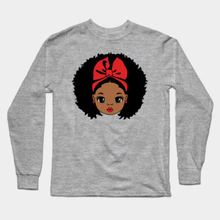 Pretty Black Girl, Black Girl Magic Long Sleeve T-Shirt