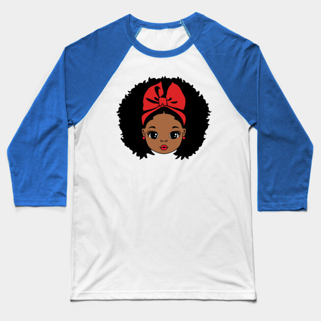 Pretty Black Girl, Black Girl Magic Baseball T-Shirt by UrbanLifeApparel