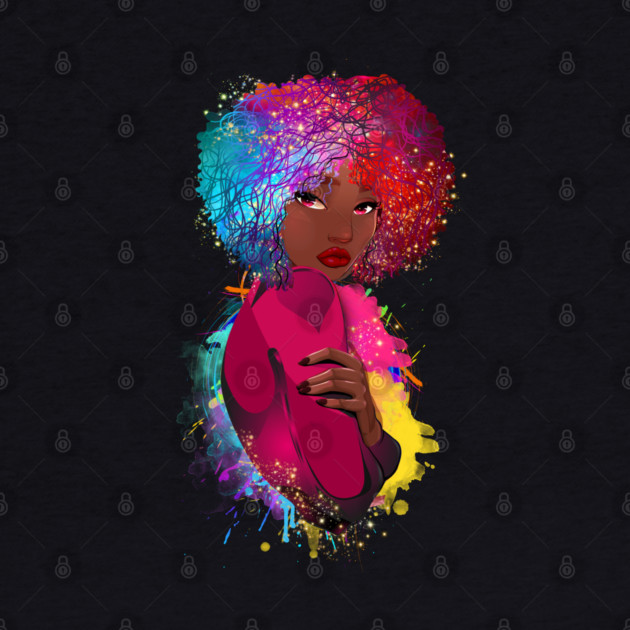 Colorful Black Woman, Black Girl Magic, Black Woman, Black Queen by UrbanLifeApparel